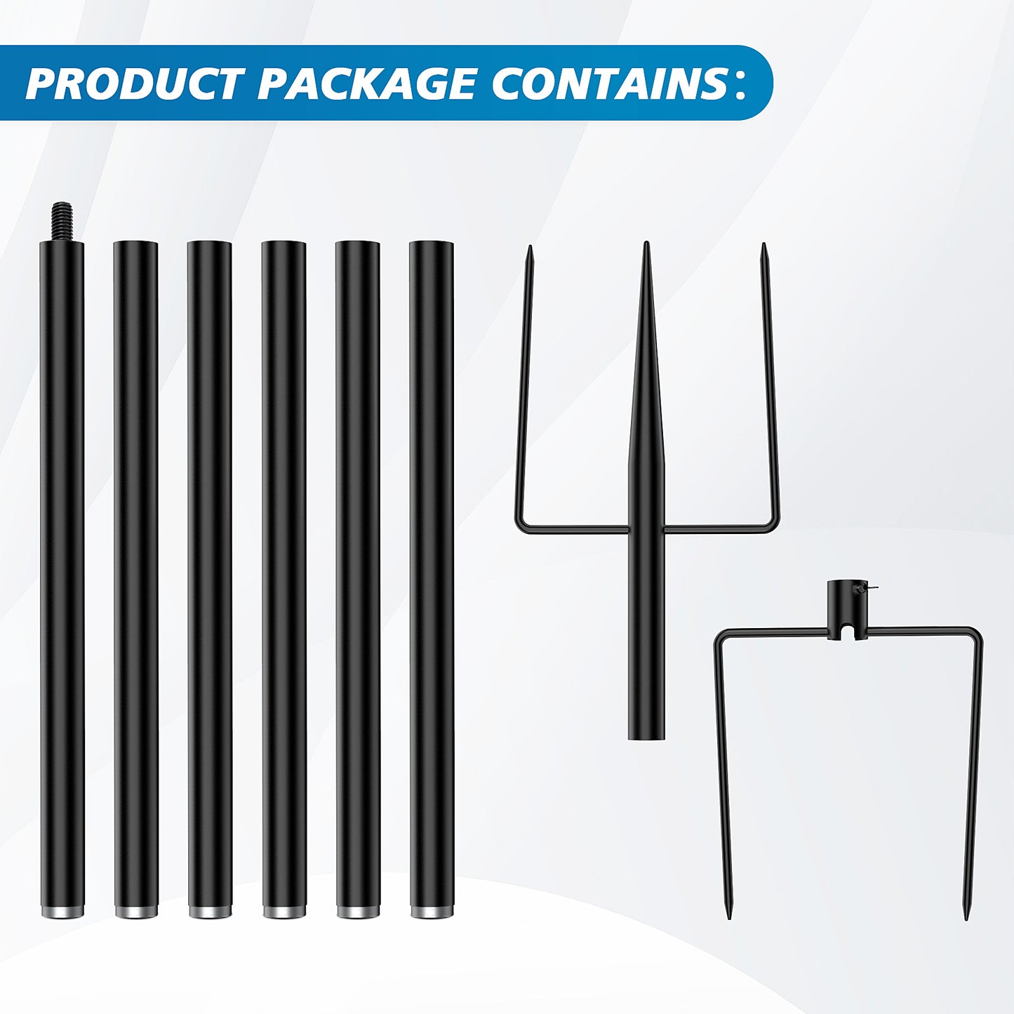 Birdock Adjustable 607 Bird Feeder Pole Mount Kit for Outdoor