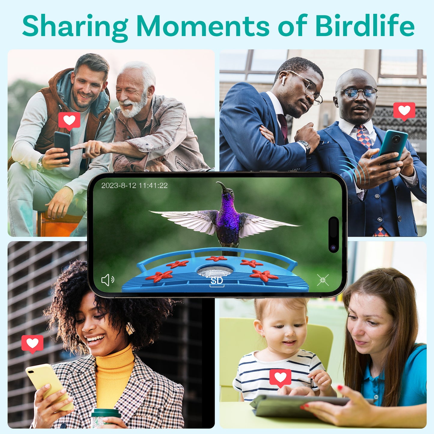 BirDock Hummingbird Feeder With Camera, Smart Bird Feeder For Hummingbird With APP